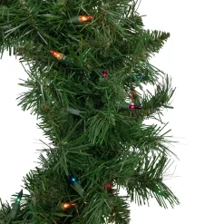Sale Pre-lit Chatham Pine Artificial Christmas Wreath, 24-Inch, Multi-Color Lights Pre Lit