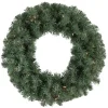Clearance Pre-lit Colorado Blue Spruce Artificial Christmas Wreath, 24-Inch, Clear Lights Pre Lit