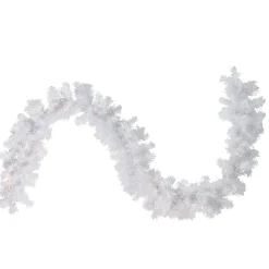 New Pre-Lit Crystal Spruce Artificial Christmas Garland - 9' x 12" - Clear AlwaysLit Lights Colorful