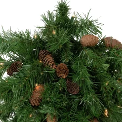 New Pre-Lit Dakota Red Pine Artificial Christmas Teardrop Swag - 30