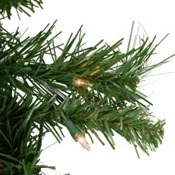 New Pre-Lit Dakota Red Pine Artificial Christmas Teardrop Swag - 30