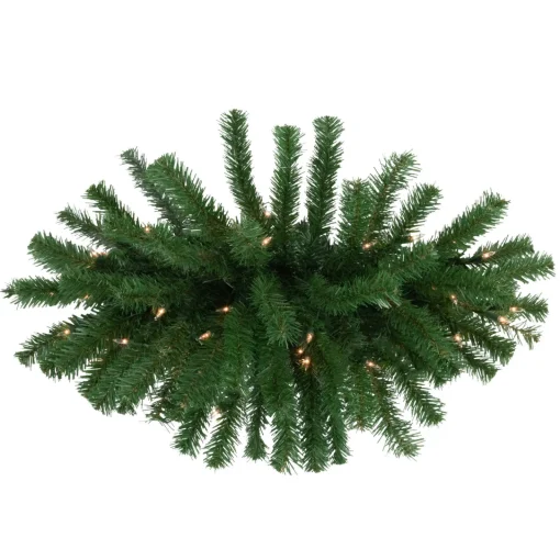 Outlet Pre-Lit Dorchester Pine Artificial Christmas Swag - 28" - Clear Lights Pre-Lit Swaga