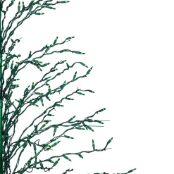 Online Pre-Lit Green Cascade Twig Tree Outdoor Christmas Decoration - 6' - Green Lights Trees