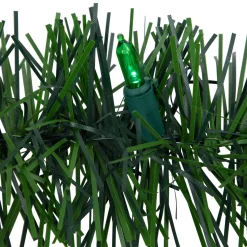 Pre-Lit LED Battery Operated Pine Artificial Christmas Garland - 18' - Multicolor Lights Pre Lit