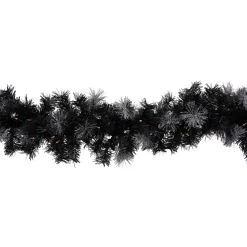Clearance Pre-Lit LED B/O Iced Christmas Garland - 6' x 9