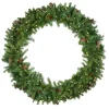 Best Pre-Lit LED Dakota Red Pine Artificial Christmas Wreath - 48-Inch, Warm White Lights Pre Lit