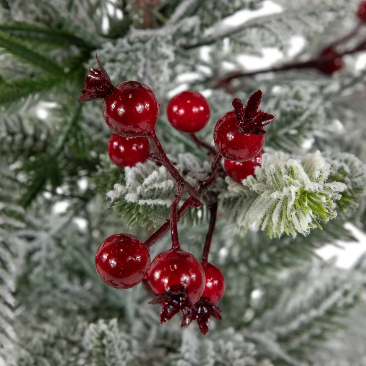 Sale Pre-Lit LED Frosted Mixed Pine with Cardinals Potted Christmas Tree - 2' - Warm White Lights Potted