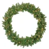 Outlet Pre-Lit Northern Pine Artificial Christmas Wreath - 36" - Clear Lights Pre Lit