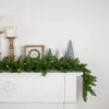 Hot Pre-Lit Northern Pine Artificial Christmas Garland - 9' x 10" - Warm White LED Lights Pre Lit