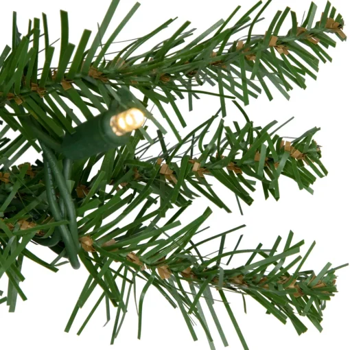 Online Pre-Lit Northern Pine Commercial Christmas Garland - 50' x 10" - Warm White LED Lights Commercial