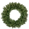 Hot Pre-Lit Rockwood Pine Artificial Christmas Wreath - 24-Inch, Clear Lights Pre Lit