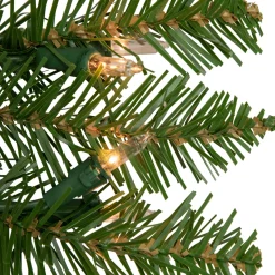 Online Pre-Lit Rockwood Pine Artificial Christmas Wreath, 48-Inch, Clear Lights Pre Lit