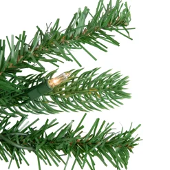 Online Pre-Lit Sierra Noble Fir Artificial Christmas Wreath, 30-Inch, Clear Lights Pre Lit