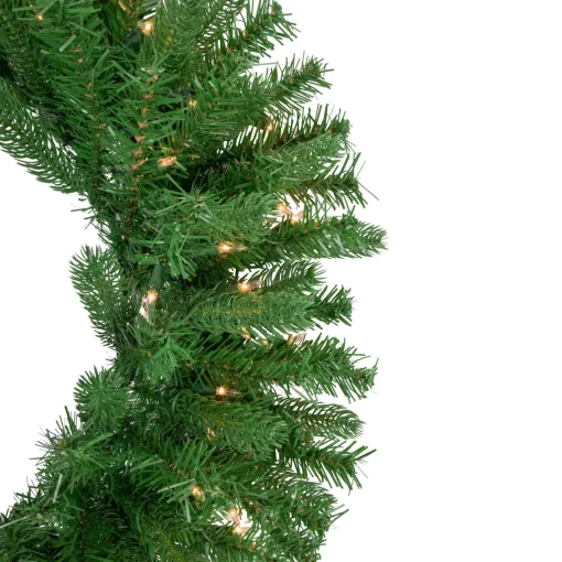 Online Pre-Lit Sierra Noble Fir Artificial Christmas Wreath, 30-Inch, Clear Lights Pre Lit