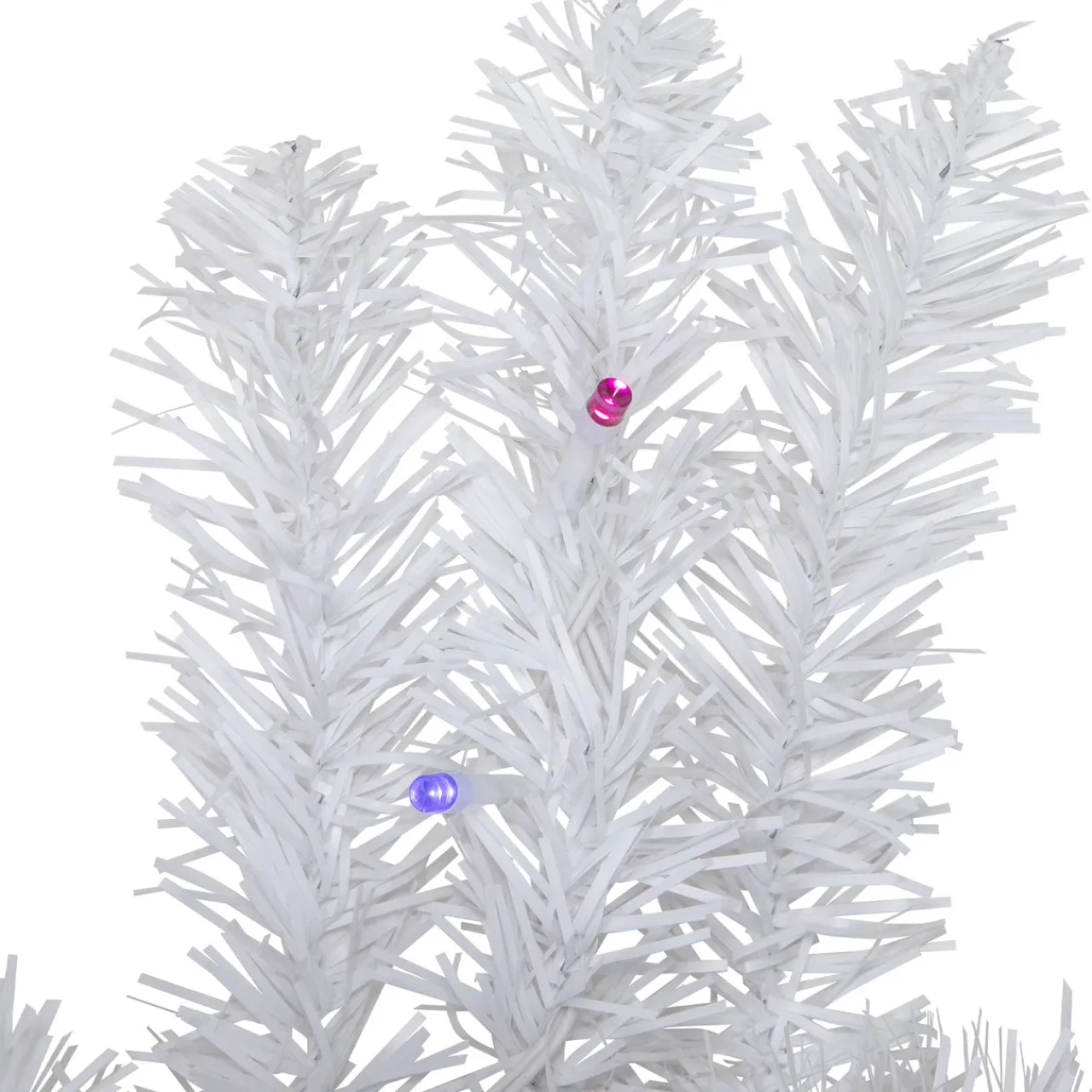 Best Pre-Lit White Pine Battery Operated Christmas Wreath - 36" - Multicolor LED Lights Pre Lit