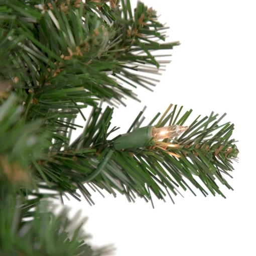 Online Pre-Lit Windsor Pine Artificial Christmas Wreath - 24" - Clear Lights Pre Lit
