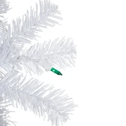 Sale Pre-Lit Woodbury White Pine Artificial Christmas Wreath, 24-Inch, Green Lights Pre Lit