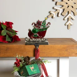 Present Filled Sleigh Christmas Stocking Holder - 5.5
