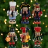 Best Professional Nutcracker Christmas Ornaments - 4" - Set of 6 - Multicolor Nutcrackers