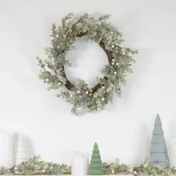 Outlet Real Touch™? Berry and Eucalyptus Christmas Garland - 5' x 8" - Unlit Unlit