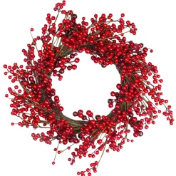 Online Real Touch™? Berry Artificial Christmas Twig Wreath - 20" - Unlit Unlit