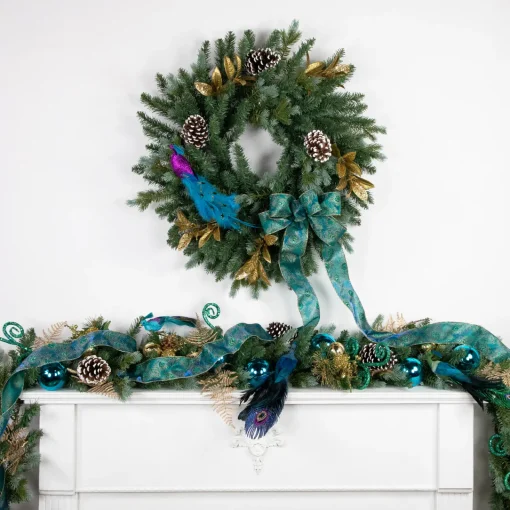 Hot Real Touch™? Blue Spruce Artificial Christmas Garland - 9' x 14" - Unlit Unlit