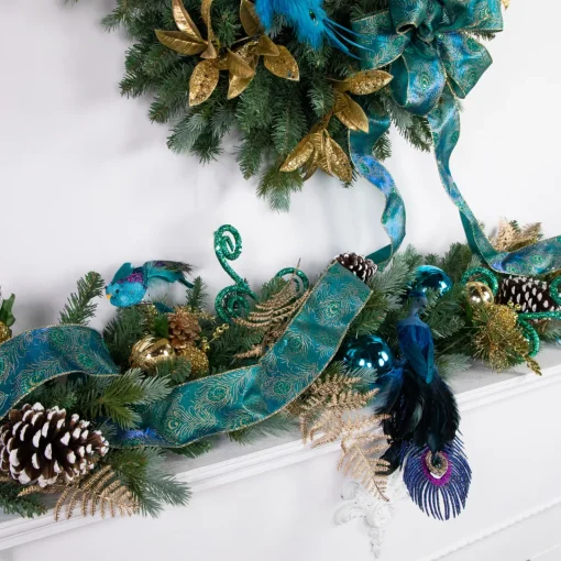 Hot Real Touch™? Blue Spruce Artificial Christmas Garland - 9' x 14" - Unlit Unlit