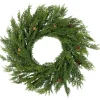 Discount Real Touch™? Cedar Artificial Christmas Wreath with Pinecones - 24" - Unlit Unlit