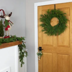 Discount Real Touch™? Cedar Artificial Christmas Wreath with Pinecones - 24