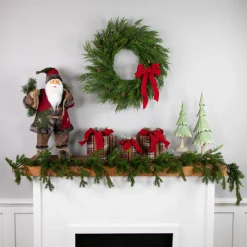 Online Real Touch™? Cypress and Pinecone Artificial Christmas Garland - 6' x 8" - Unlit Unlit