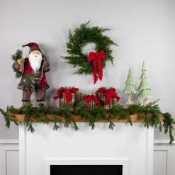 Outlet Real Touch™? Cypress and Pinecone Artificial Christmas Wreath - 24" - Unlit Unlit