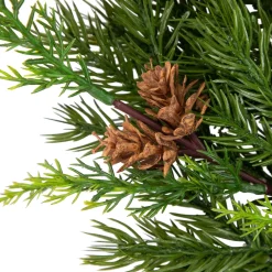 Outlet Real Touch™? Cypress and Pinecone Artificial Christmas Wreath - 24