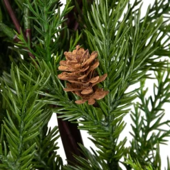 Outlet Real Touch™? Cypress and Pinecone Artificial Christmas Wreath - 24