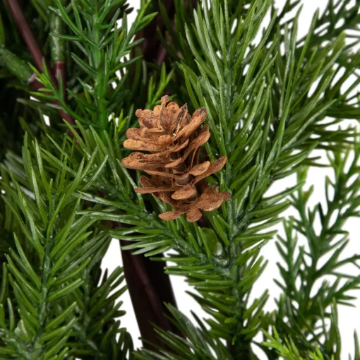 Outlet Real Touch™? Cypress and Pinecone Artificial Christmas Wreath - 24" - Unlit Unlit