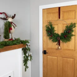 Outlet Real Touch™? Cypress and Pine with Berries Artificial Christmas Wreath - 28