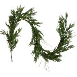Clearance Real Touch™? Cypress and White Grape Berry Artificial Christmas Garland - 6' x 8