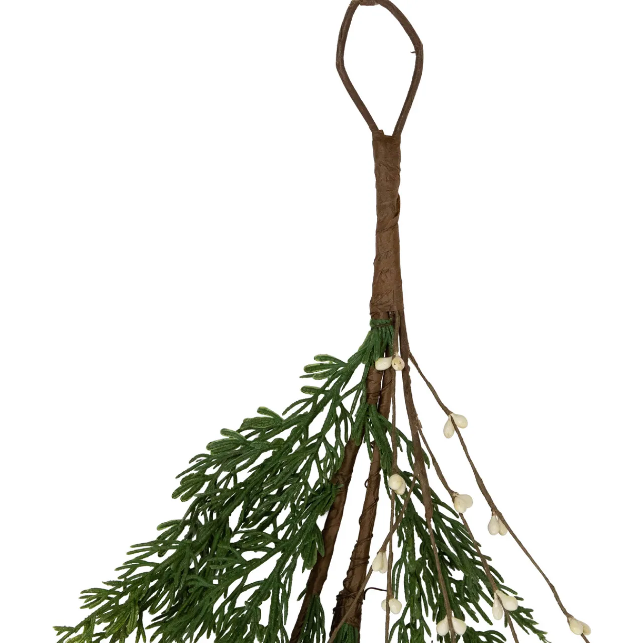 Clearance Real Touch™? Cypress and White Grape Berry Artificial Christmas Garland - 6' x 8" - Unlit Unlit