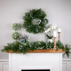 Sale Real Touch™? Eucalyptus and Mixed Pine Artificial Christmas Garland - 6' x 8" - Unlit Unlit