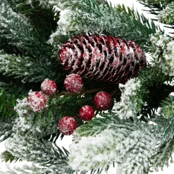 Discount Real Touch™? Flocked Snowcap Grove Fir Artificial Christmas Wreath - 24