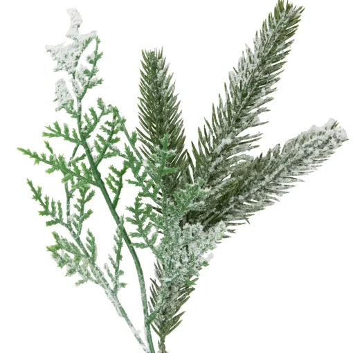 Clearance Real Touch™? Flocked Wind River Fir with Berries Artificial Christmas Garland - 7' x 12" - Unlit Unlit