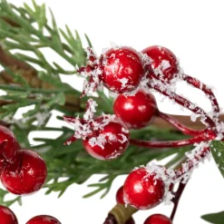 Best Real Touch™? Frosted Berries and Pine Artificial Christmas Wreath - 18