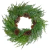 Real Touch™? Frosted Cedar and Pinecone Artificial Christmas Wreath - 26" - Unlit Unlit