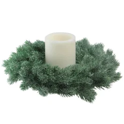Clearance Real Touch™? Frosted Pine Artificial Christmas Wreath - 16" - Unlit Unlit