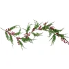 Clearance Real Touch™? Iced Berries and Pine Artificial Christmas Garland - 5' x 10" - Unlit Unlit