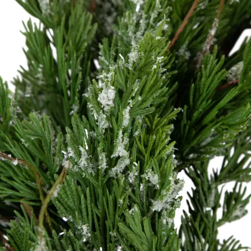 Clearance Real Touch™? Iced Cedar Artificial Christmas Wreath - 24" - Unlit Unlit