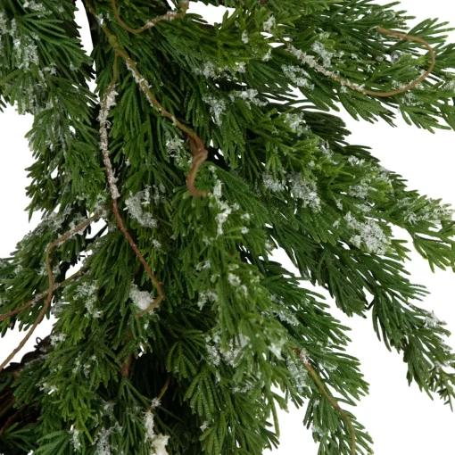 Clearance Real Touch™? Iced Cedar Artificial Christmas Wreath - 24" - Unlit Unlit