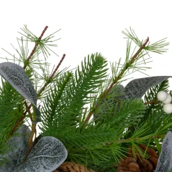 Online Real Touch™? Mixed Pine White Berries and Pinecones Artificial Christmas Wreath - 24" - Unlit Unlit