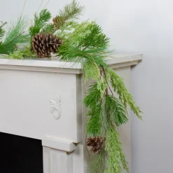 Best Real Touch™? Mixed Pine with Pine Cones Artificial Christmas Garland - 5' x 4" - Unlit Unlit