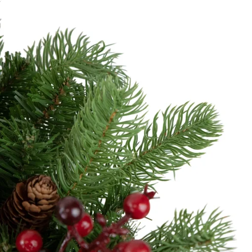 Sale Real Touch™? Noble Fir with Berries Artificial Christmas Wreath - Unlit - 24" Unlit