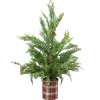 Sale Real Touch™? Potted Iced Cedar Artificial Christmas Tree - 24" - Unlit Flocked